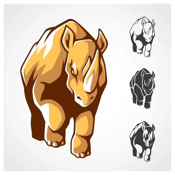 Nosorožec symbol. — Stockový vektor