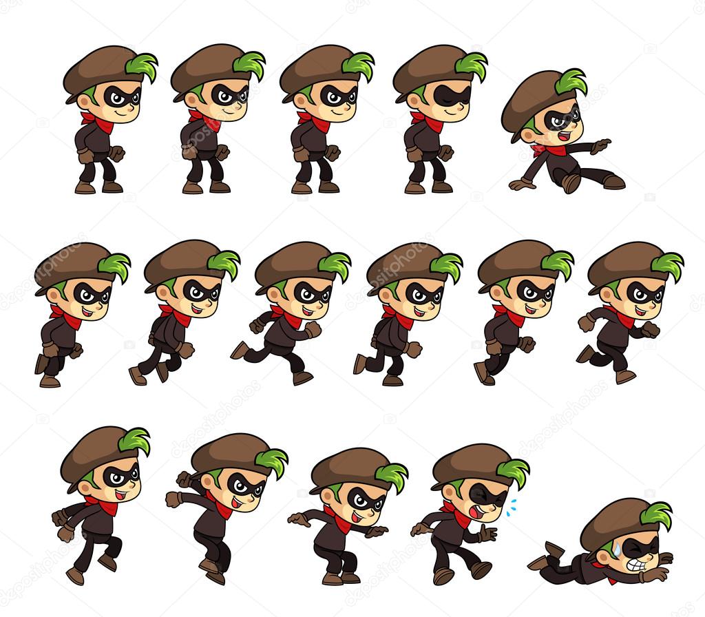 Thief Boy Game Sprites