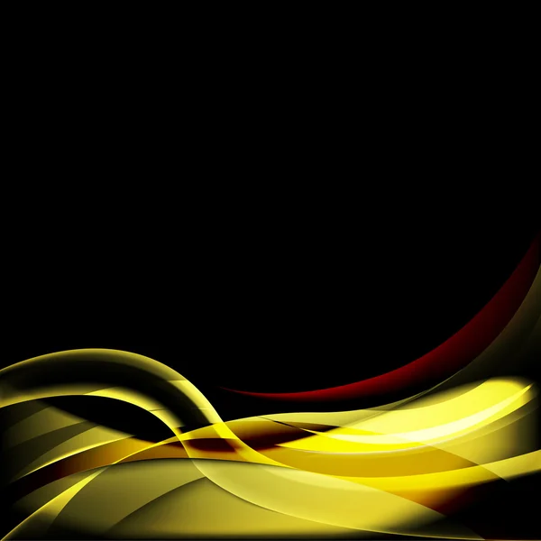 Yumuşak dalgalar ile karanlık tasarım şablonu