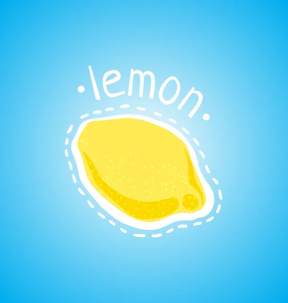 Juicy lemon — Stock Vector