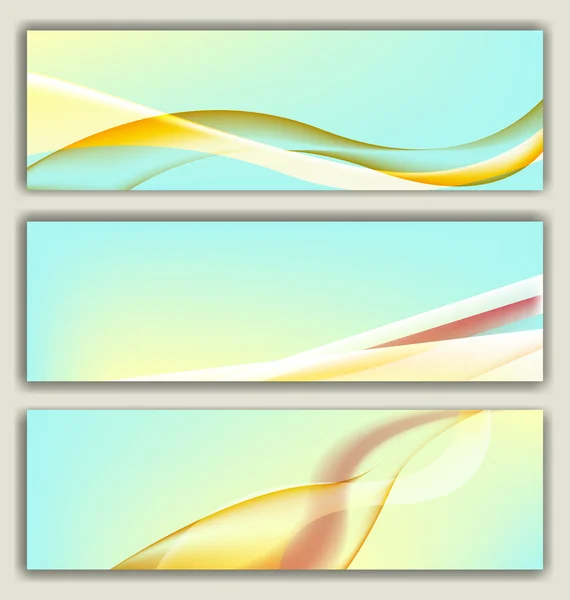 Set of abstract banners — Stock Vector