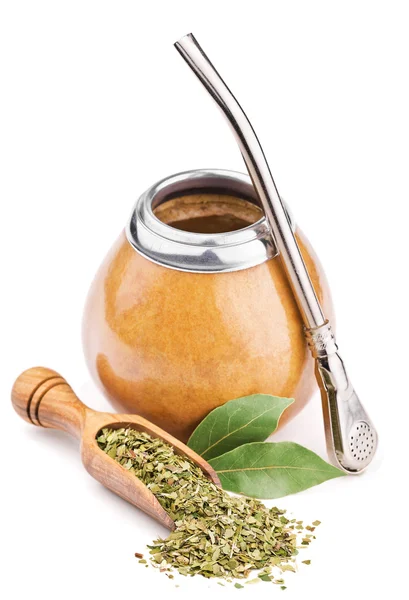 Calabash e tè mate asciutto — Foto Stock