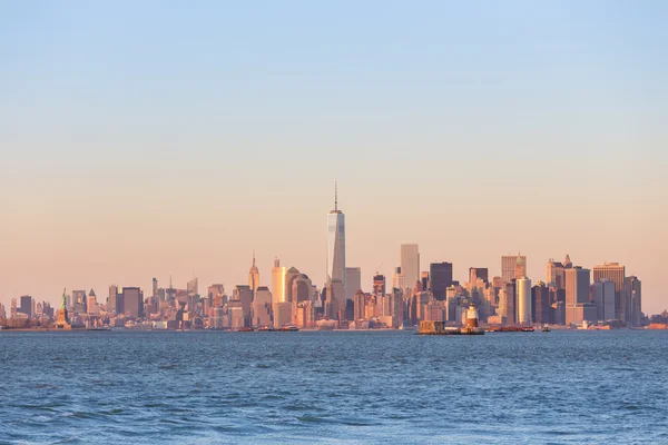 Skyline von New York City Manhattan Downtown. — Stockfoto