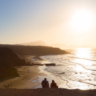 La Pared beach, Fuerteventura, Kanarya Adaları, İspanya