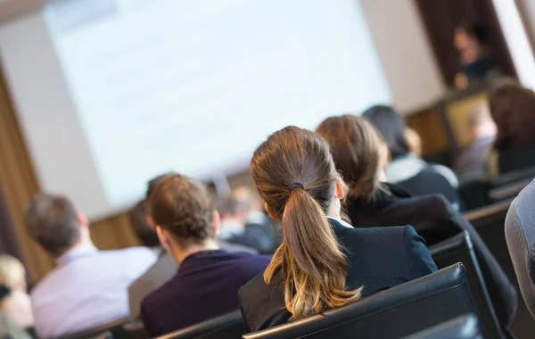 Audience in the lecture hall. — Stock Photo, Image