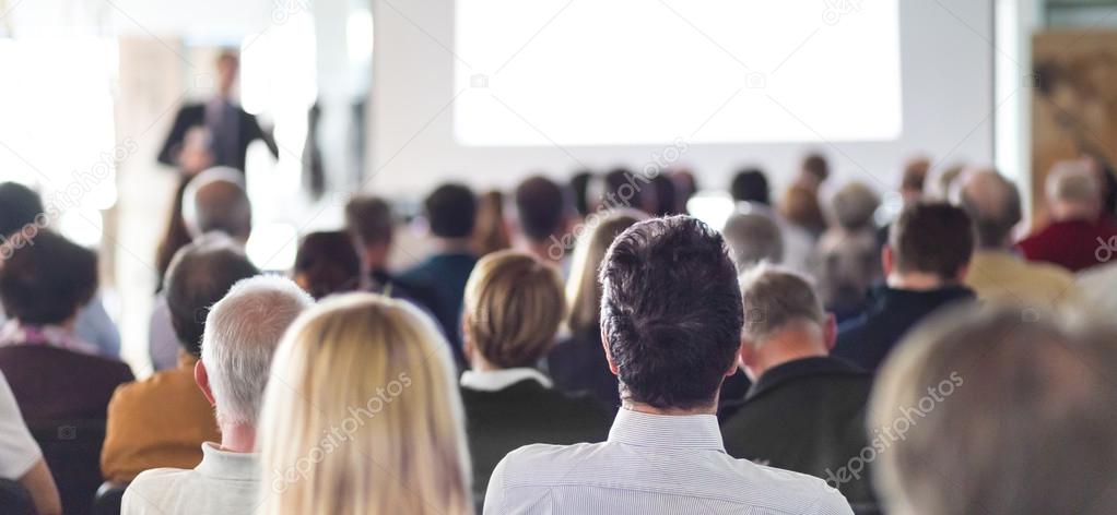 Audience in the lecture hall.