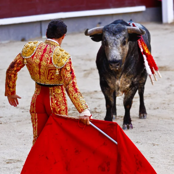 Traditional corrida - bullfighting in spain — Stock Photo, Image