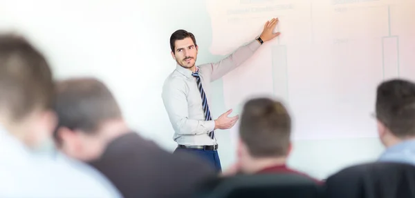 Geschäftspräsentation auf Unternehmenstreffen. — Stockfoto