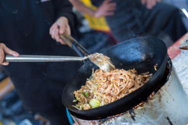 Açık sokak gıda festival yemek Cheff.