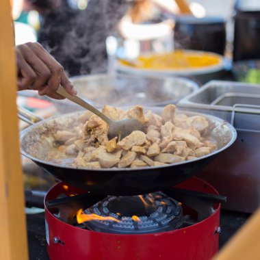 Açık sokak gıda festival yemek Cheff.
