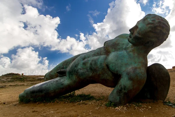 Ancient statue in Agrigento, Sicily, Italy. — Stock Photo, Image