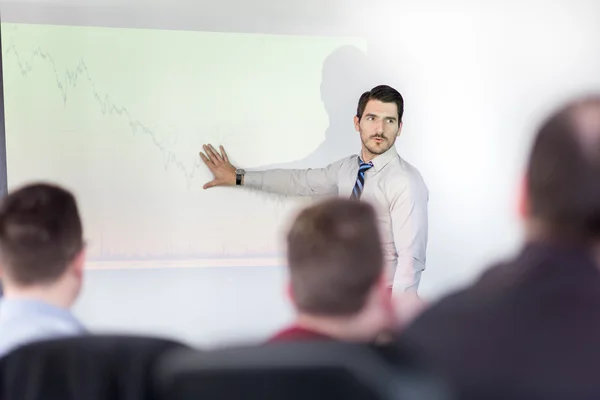 Business presentation on corporate meeting. — Stock Photo, Image