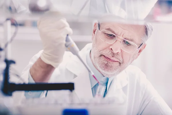 Científico de la vida investigando en el laboratorio. —  Fotos de Stock