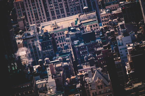 New York, Midtown Manhattan, toits de bâtiments. États-Unis. — Photo