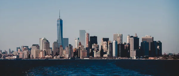 Vue panoramique sur Lower Manhattan, New York, États-Unis — Photo