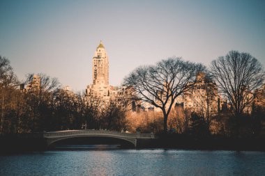 Jacqueline Kennedy Onassis Reservoir ile New York, Central Park.