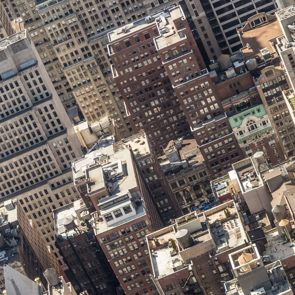 New York, Midtown Manhattan, toits de bâtiments. États-Unis. — Photo