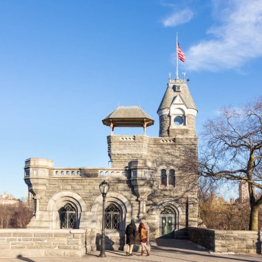 Central Park 'taki Belvedere Şatosu - New York, ABD.