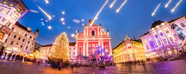 Preserens square, ljubljana, Slovenien, Europa. — Stockfoto