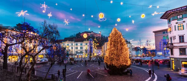 Preserens square, Ljubljana, Slovenia, Europe. — Stock Photo, Image