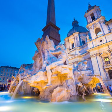 Navona Meydanı, Roma, İtalya.