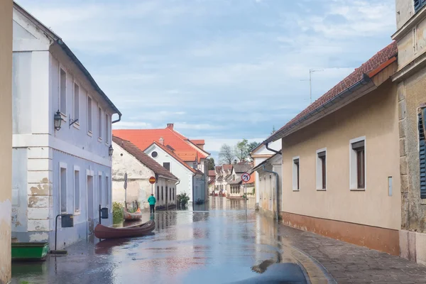 Calle inundada — Foto de Stock