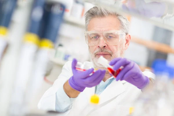 Científico de la vida investigando en el laboratorio. — Foto de Stock