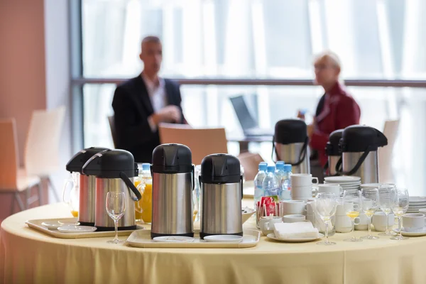 Kaffeepause beim Business-Event. — Stockfoto