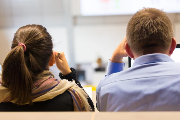 Foredrag ved universitetet. – stockfoto