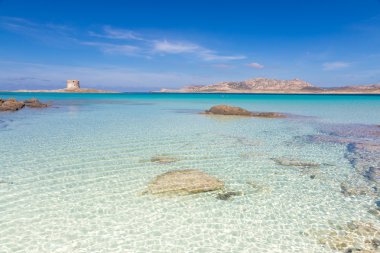 Pelosa beach, Sardunya, İtalya.