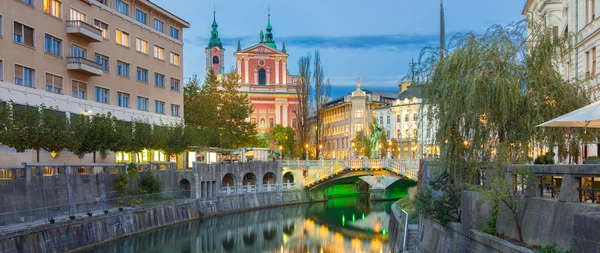 Romantic medieval Ljubljana, Slovenia, Europe. — Stock Photo, Image