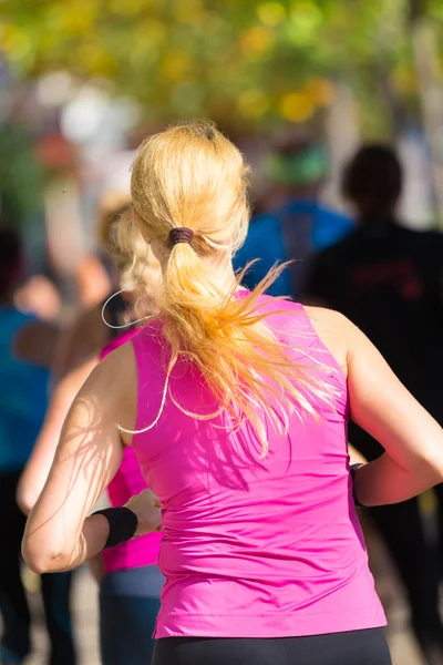 Group of people running. — Stock Photo, Image