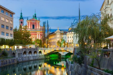 romantik Ortaçağ ljubljana, Slovenya, Avrupa.