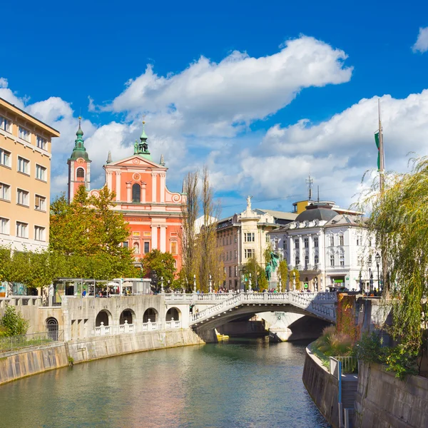 Romantische middeleeuwse ljubljana, Slovenië, Europa. — Stockfoto