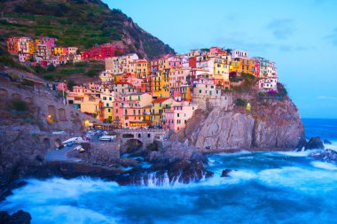 Manarola balıkçı köyünde cinque terre, İtalya