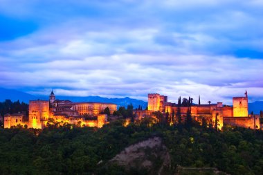 Alhambra, Granada, İspanya Panoraması