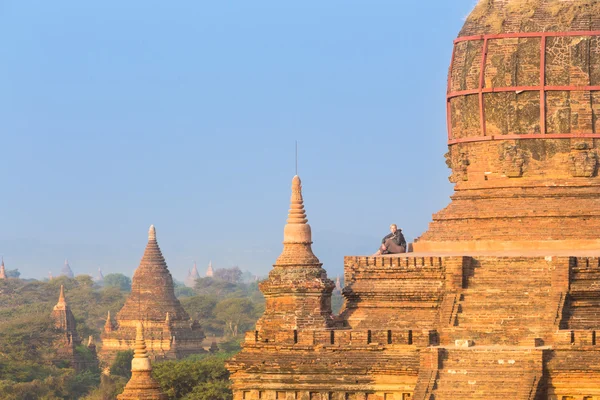 Tamples of Bagan, Birmânia, Mianmar, Ásia. — Fotografia de Stock