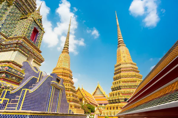 Pagodas of Wat Pho temple in Bangkok, Thailand — Stock Photo, Image