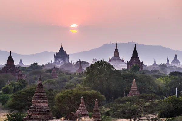 Tamples of Bagan, Birmânia, Mianmar, Ásia. — Fotografia de Stock