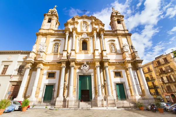 Kościół Saint Dominic, Palermo, Włochy. — Zdjęcie stockowe