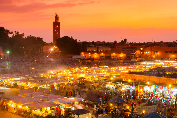 Jamaa el Fna, Marrakesh, Morocco.