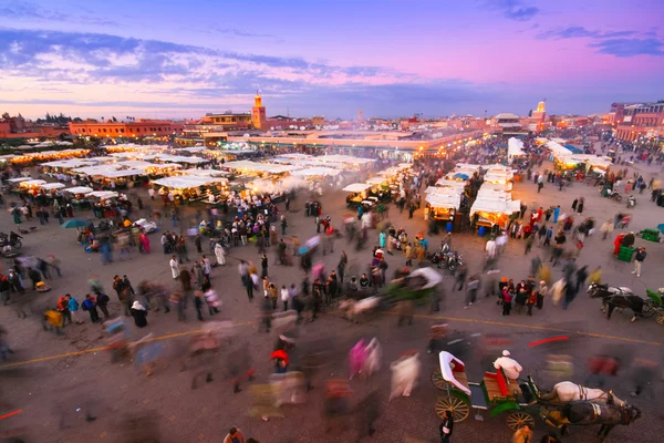 Jamaa el Fna, Marrakech, Marocco. — Foto Stock