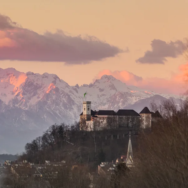 Panorama de Liubliana, Eslovenia, Europa . — Foto de Stock