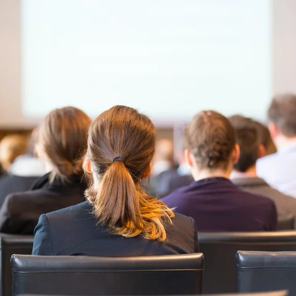 Audience in the lecture hall. — Stock Photo, Image