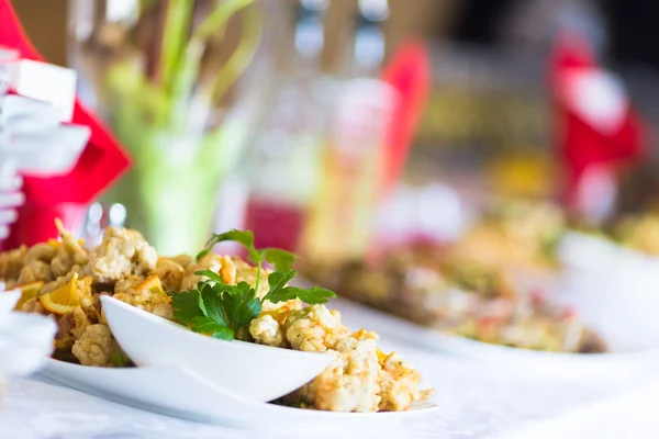 Pausa para o almoço do banquete na reunião da conferência . — Fotografia de Stock