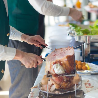 Ziyafet öğle yemeği molası konferans toplantısı.