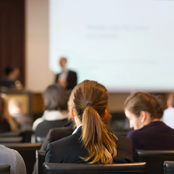 Audience in the lecture hall. — Stock Photo, Image