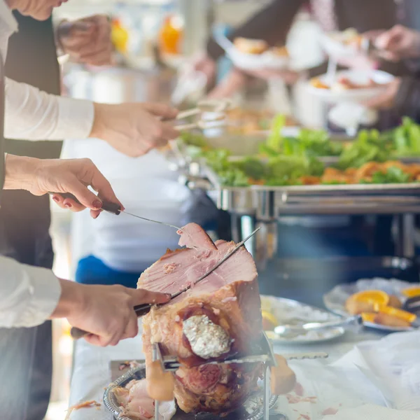 Mittagspause bei der Konferenz. — Stockfoto