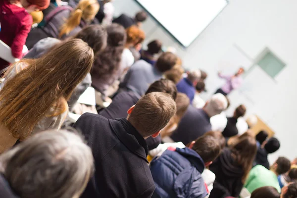 Audience in the lecture hall. — Stock Photo, Image