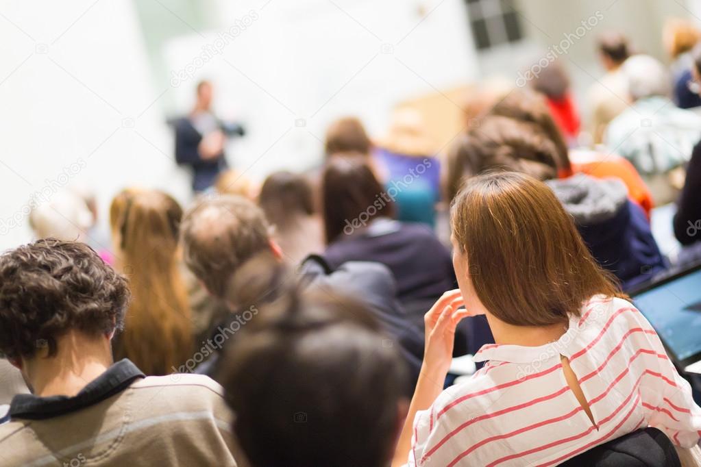 Audience in the lecture hall.